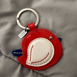 Coach Y2K Red Bird Keychain
